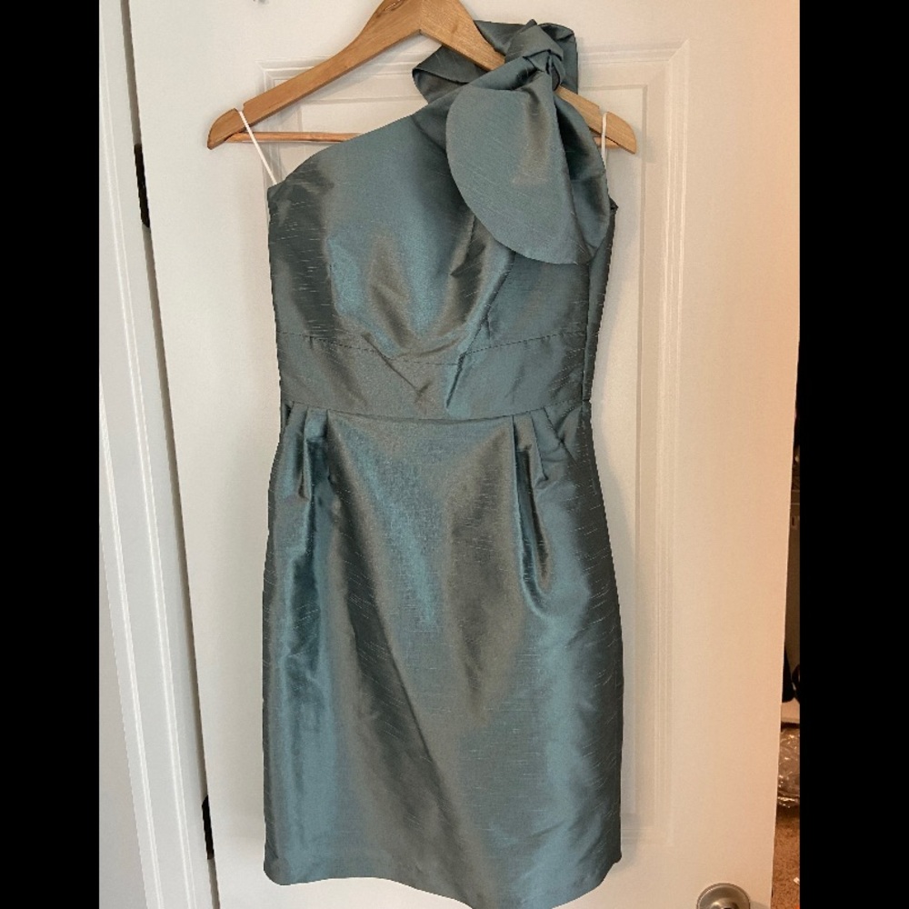 LulaaKate One Shoulder Petal dress.